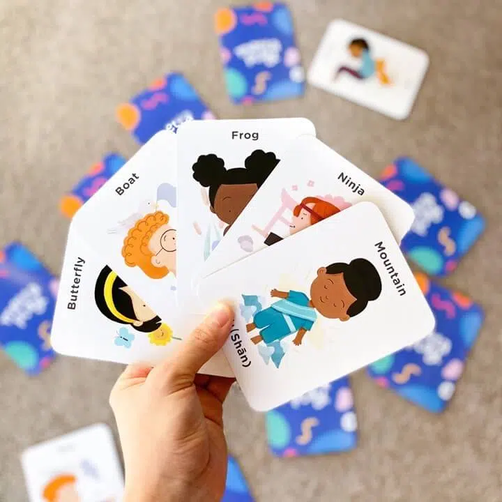 Yoga and Language Cards