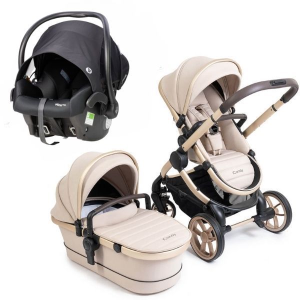 iCandy Peach 7 Pram Biscotti TRAVEL SYSTEM (includes Maxi Cosi Infant Carrier with Base)