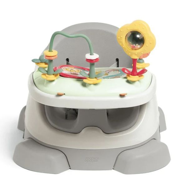 Mamas & Papas Bug 3-in-1 Floor & Booster Seat with Activity Tray Pebble Grey