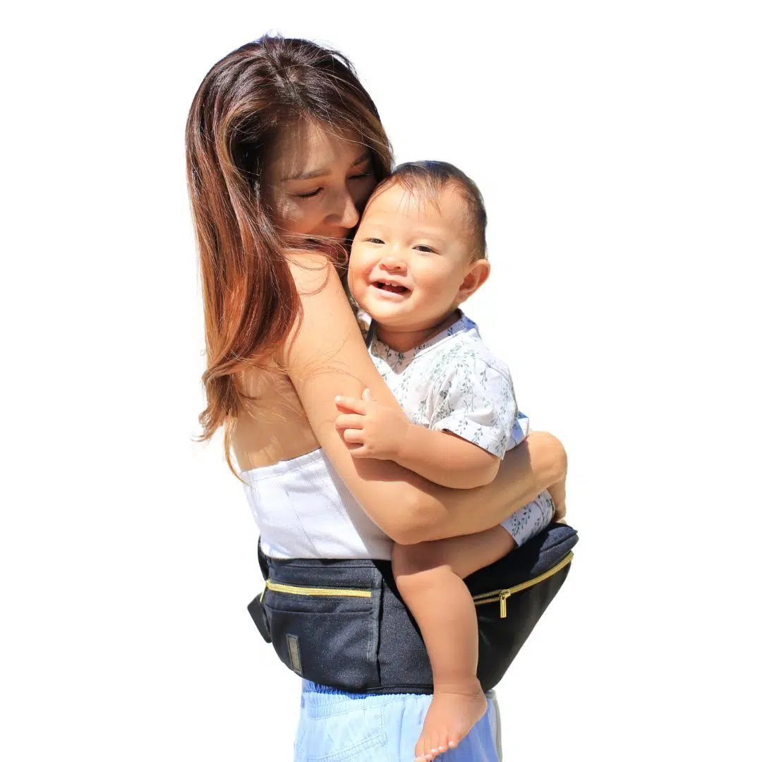 Hackerlily HipSurfer Baby Carrier & Bum Bag - Black