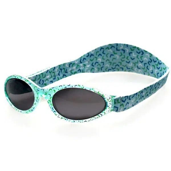 Baby Banz Adventure Banz Polarized Wrap Around Sunglasses Confetti Green 0-2yrs