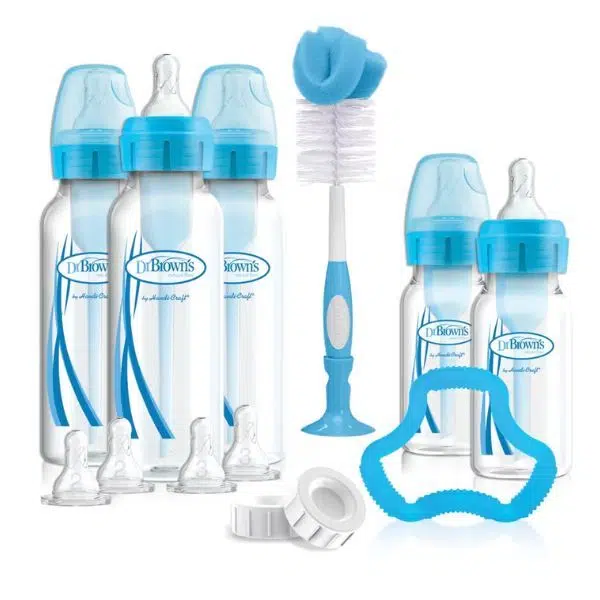 Dr Brown's Narrow Options+ Bottle Gift Set Blue