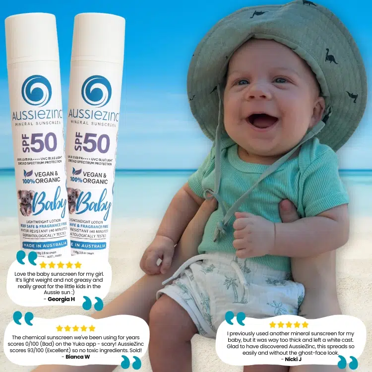 AussieZinc Baby Mineral Sunscreen SPF50