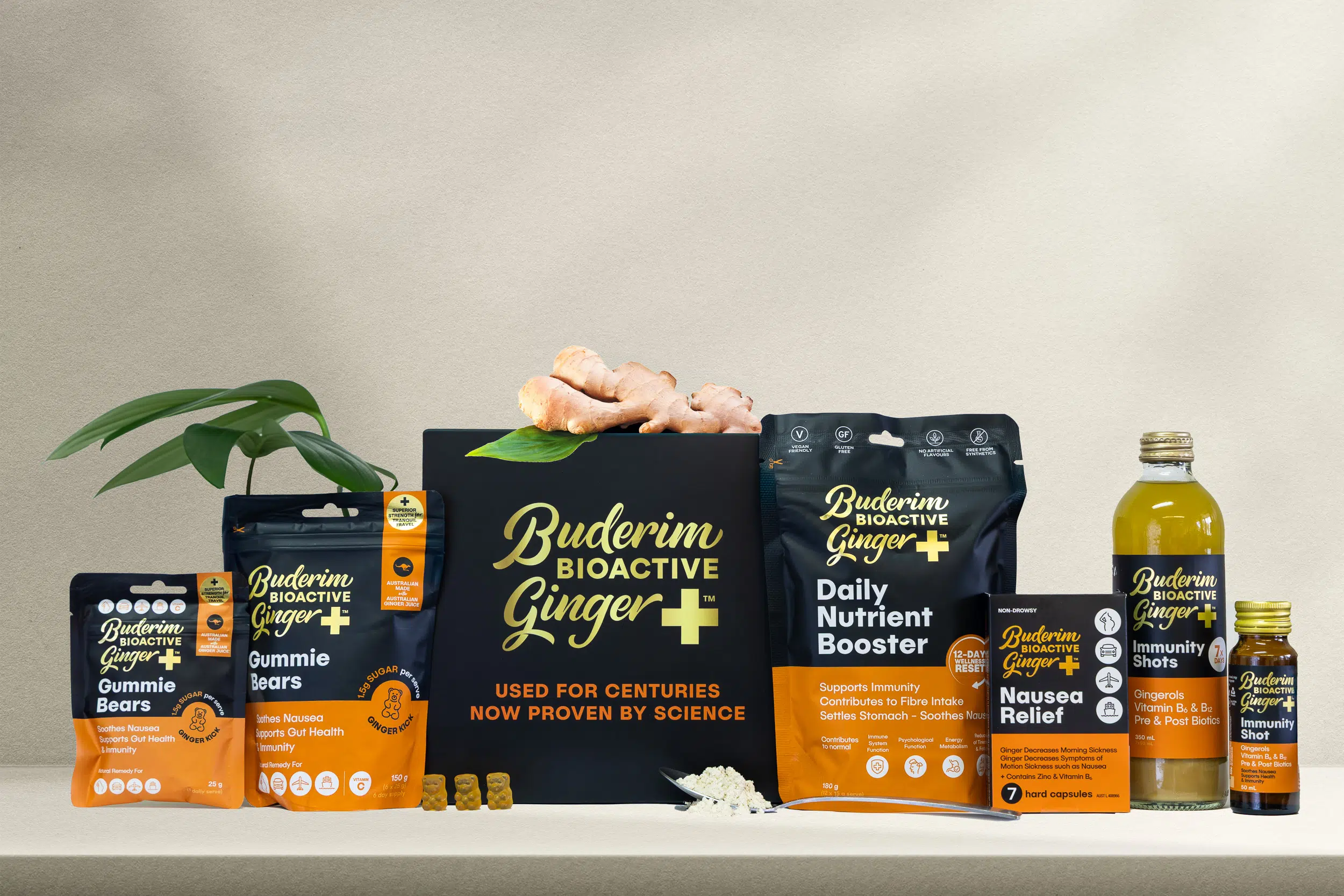 BioActive Ginger+ Nausea Relief & Immune System Support