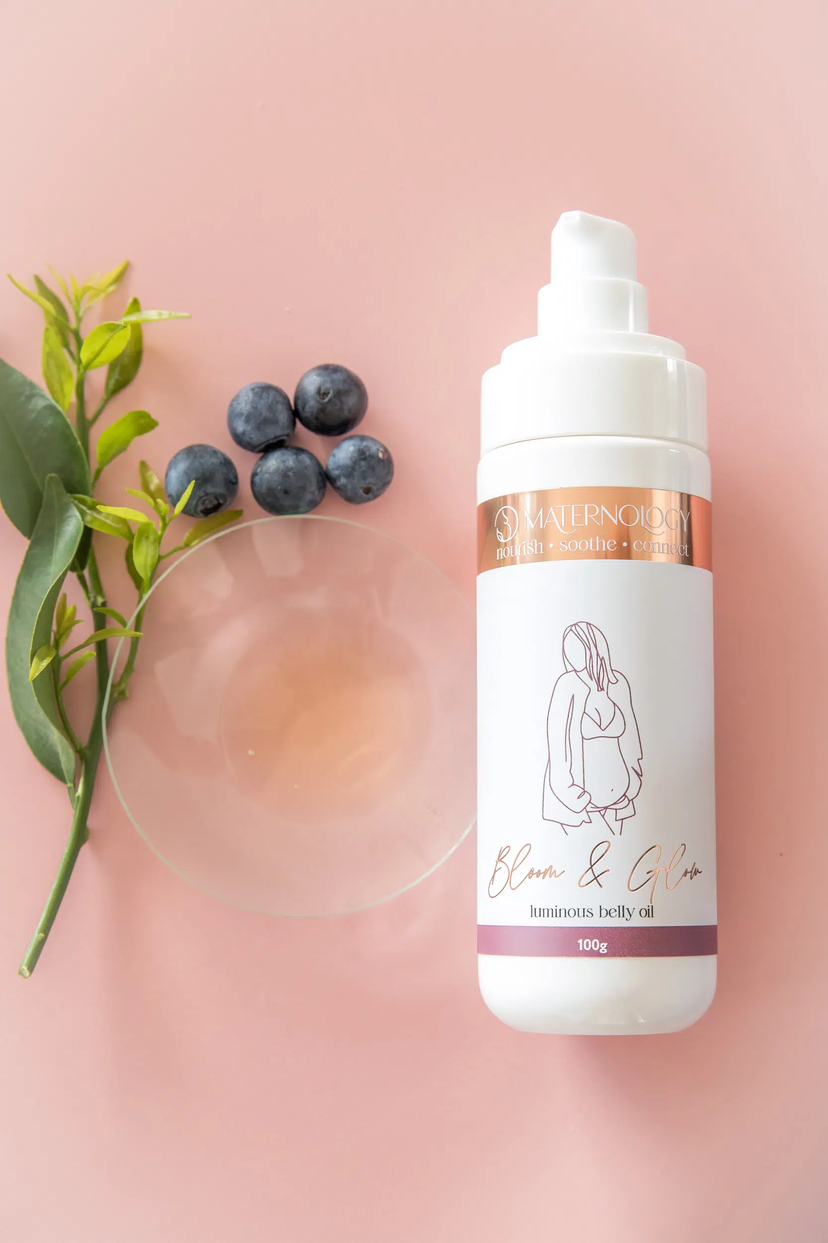Bloom & Glow luminous belly oil