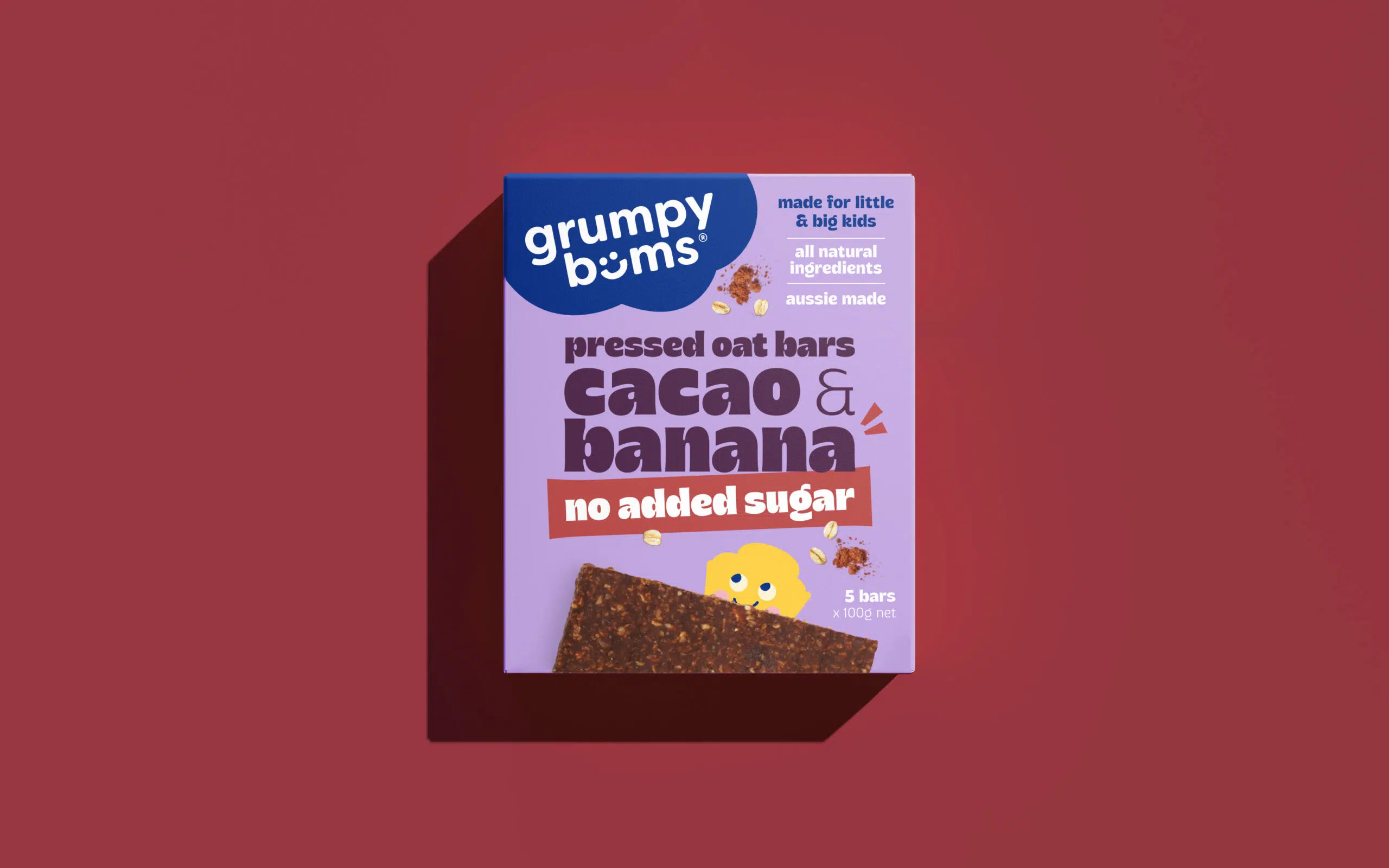Cacao & Banana Pressed Oat Bars