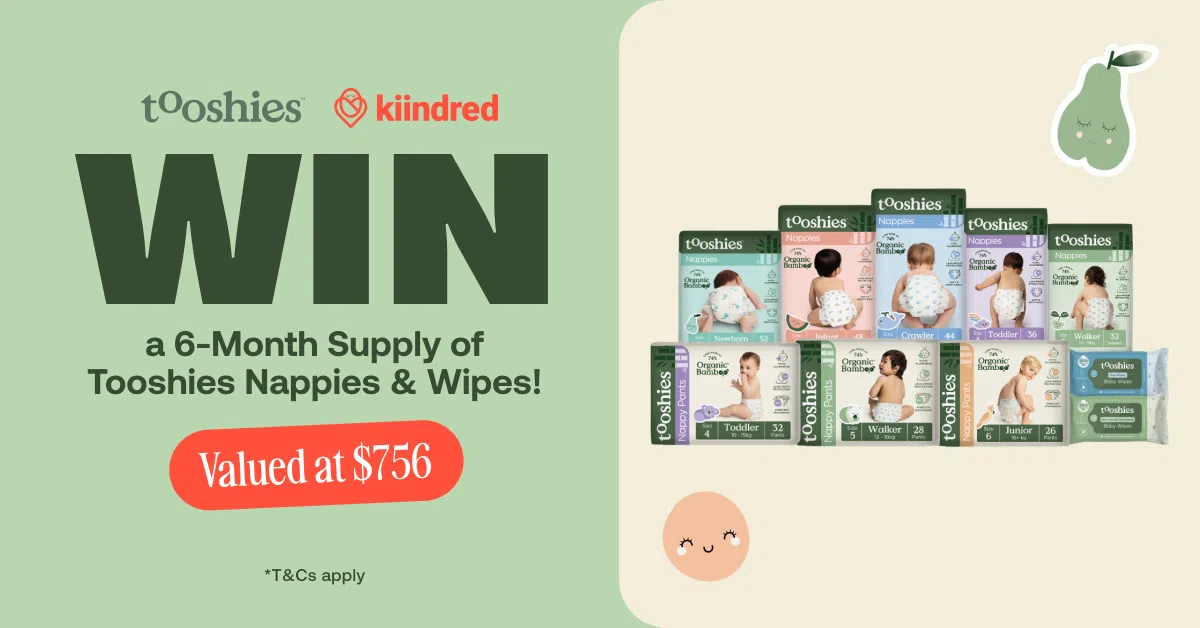Win a 6-Month Supply of Tooshies Nappies & Wipes