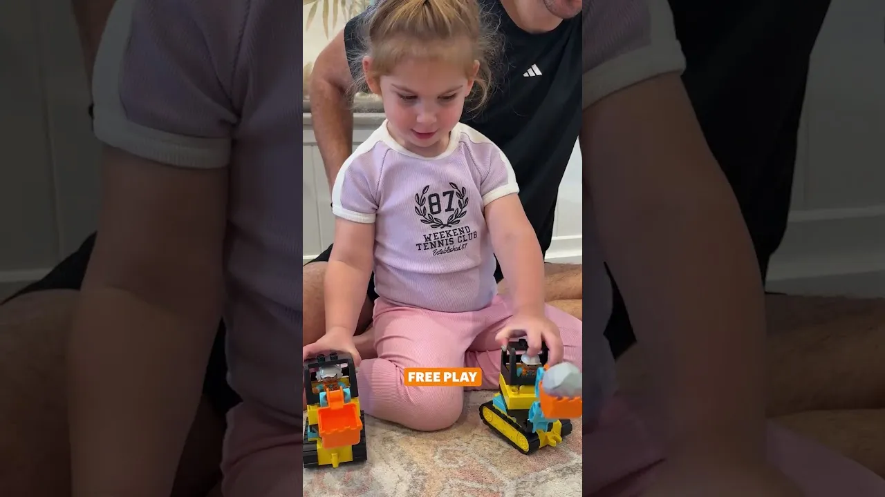What Happens When Toddlers Play with LEGO® DUPLO® Truck & Tracked Excavator?
