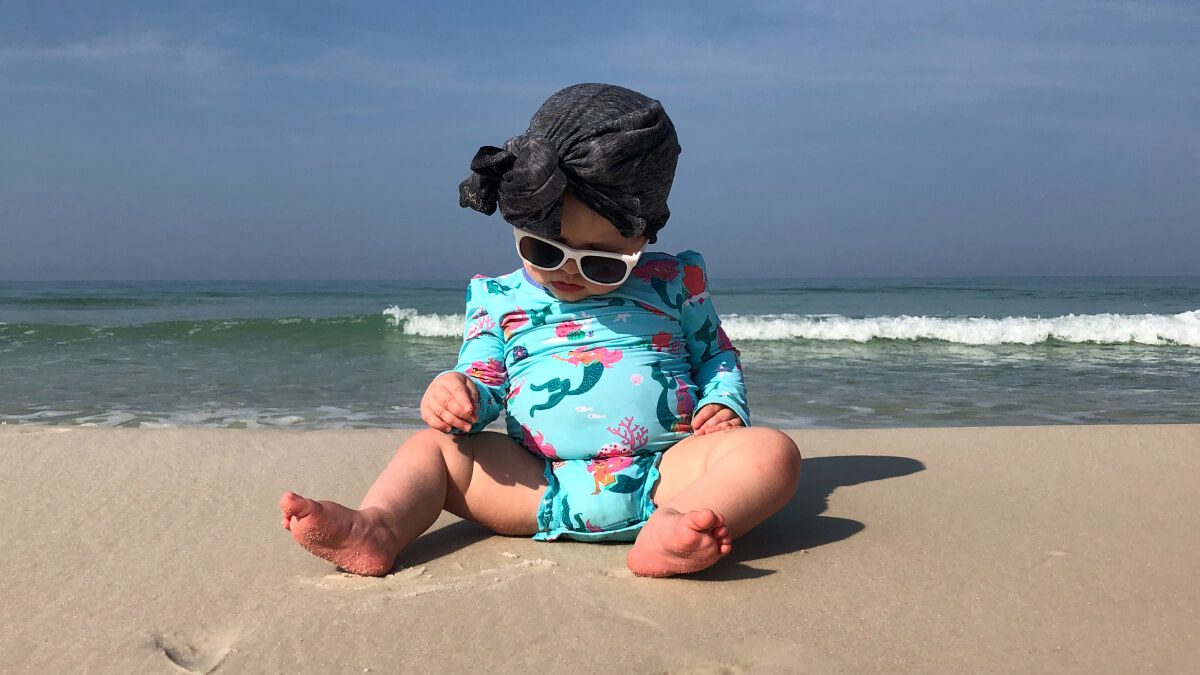 baby on the beach