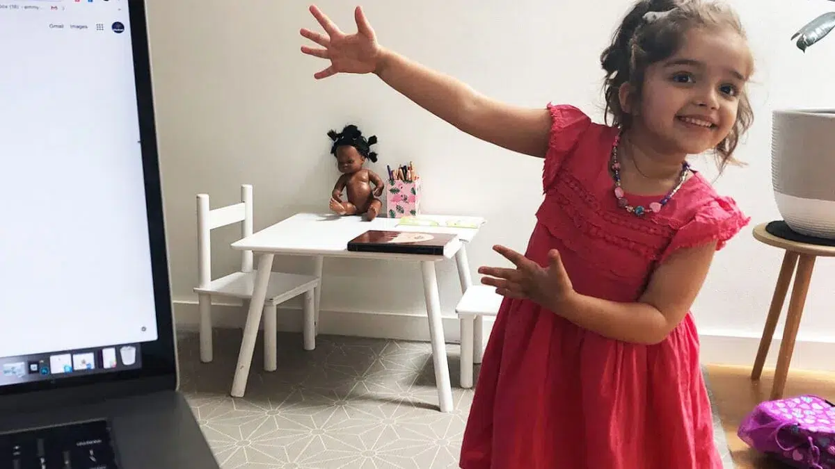 working from home with a toddler