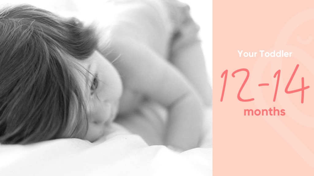 Toddler on the bed