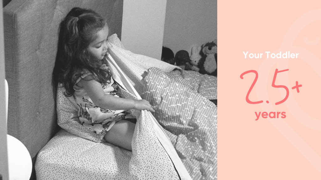 Toddler preparing to sleep
