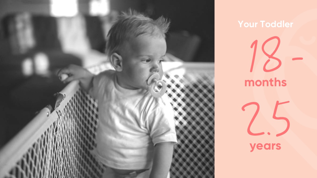 Toddler with pacifier