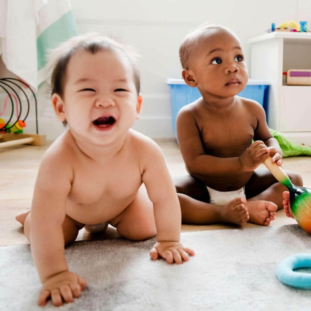 baby crawling