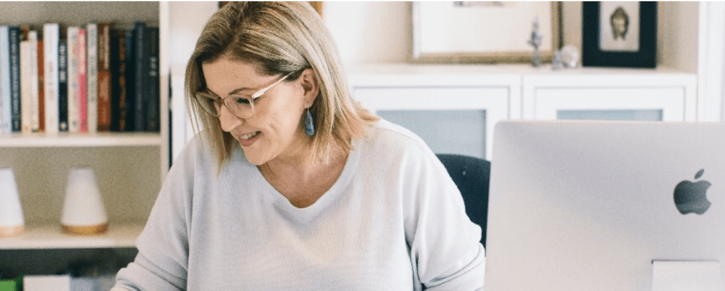 Woman working at desk