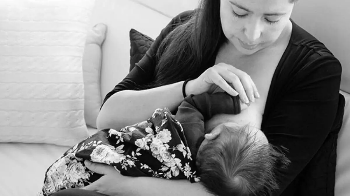 Feeding a newborn
