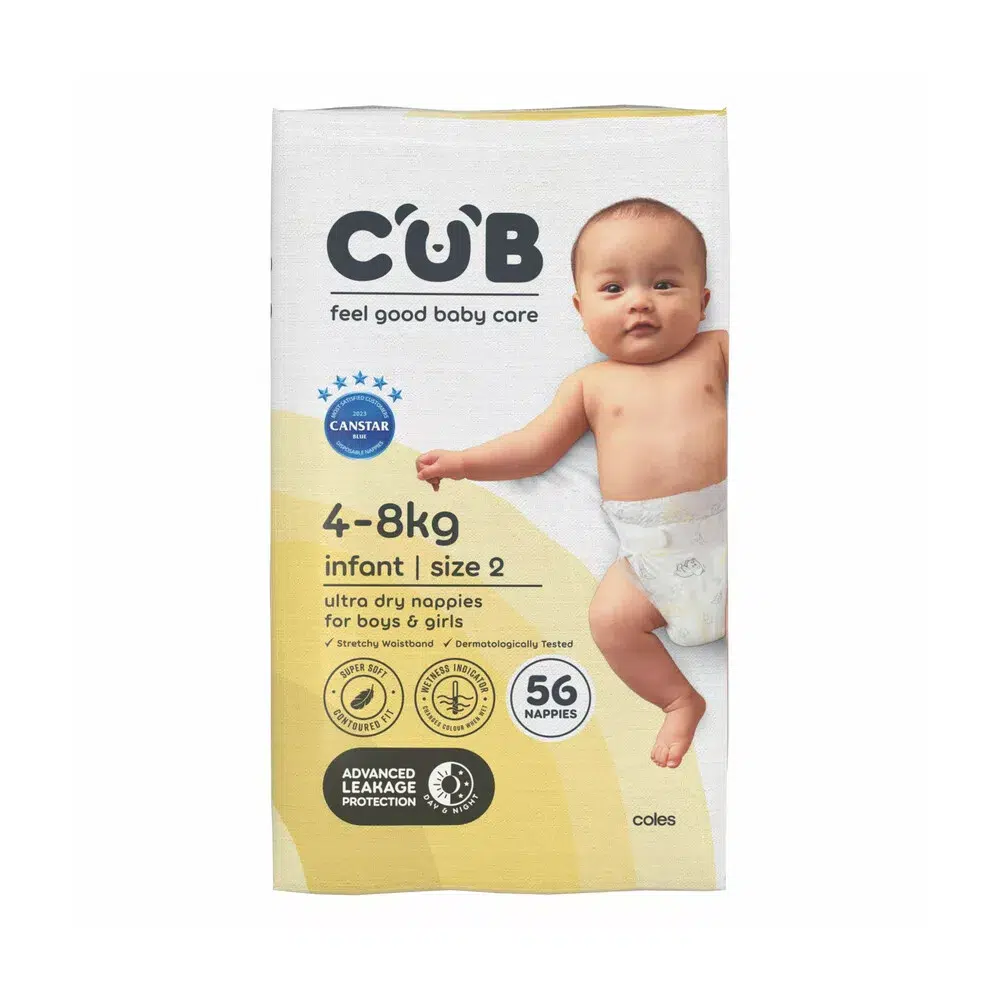 Coles CUB Nappies Kiindred