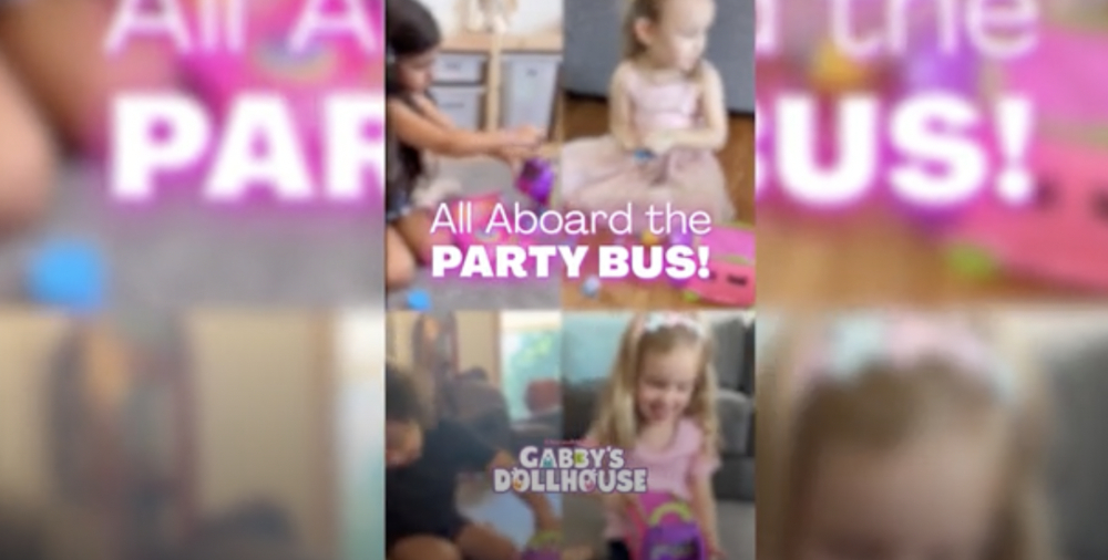 Gabby's Dollhouse Purrfect Party Bus is in town