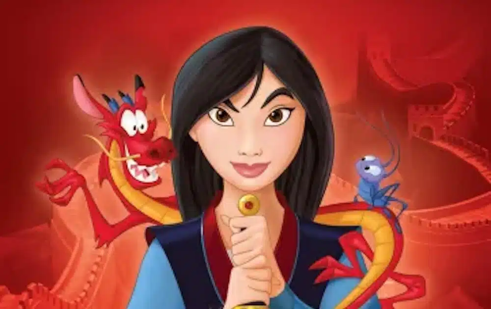 Mulan, Mushu, Cri-Kee, Great Wall, Disney.